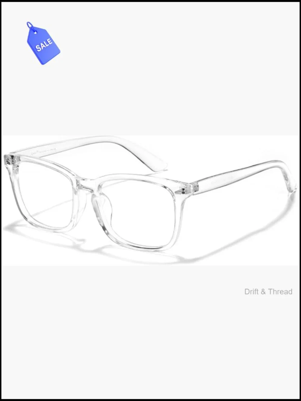 Blue Light Blocking Glasses Square Frame Anti Eye Strain UV Protection Computer